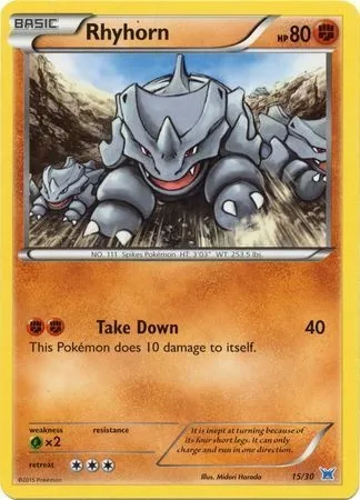 Rhyhorn, Pokémon card TK8O 015 — XY Trainer Kit: Latios set