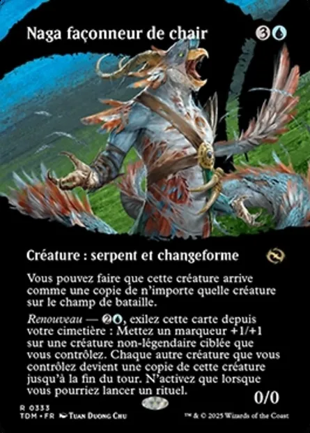 Naga façonneur de chair, carte Magic TDM 333 — extension Tarkir: Dragonstorm