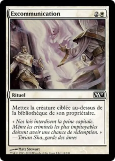 Excommunication, carte Magic M11 14 — extension Magic 2011