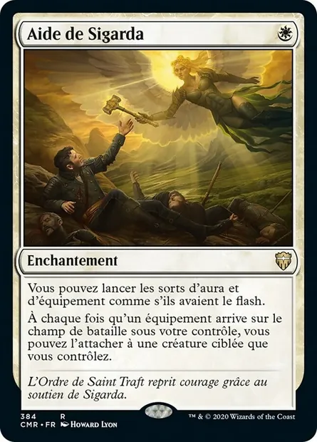 Aide de Sigarda, carte Magic CMR 384 — extension Commander Legends