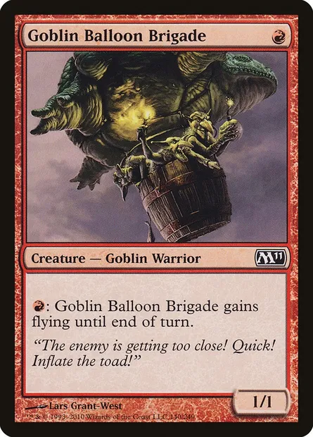 Goblin Balloon Brigade, Magic card M11 140 — Magic 2011 set