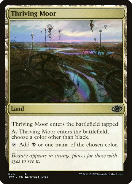 Thriving Moor, Magic card J22 826 — Jumpstart 2022 set