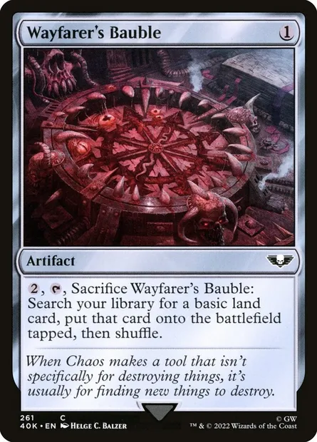Wayfarer's Bauble, Magic card 40K 261 — Warhammer 40,000 Commander set