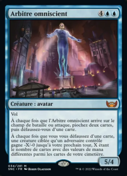 Arbitre omniscient, carte Magic SNC 34 — extension Les rues de la Nouvelle-Capenna