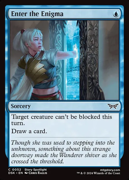 Enter the Enigma, Magic card DSK 52 — Duskmourn: House of Horror set