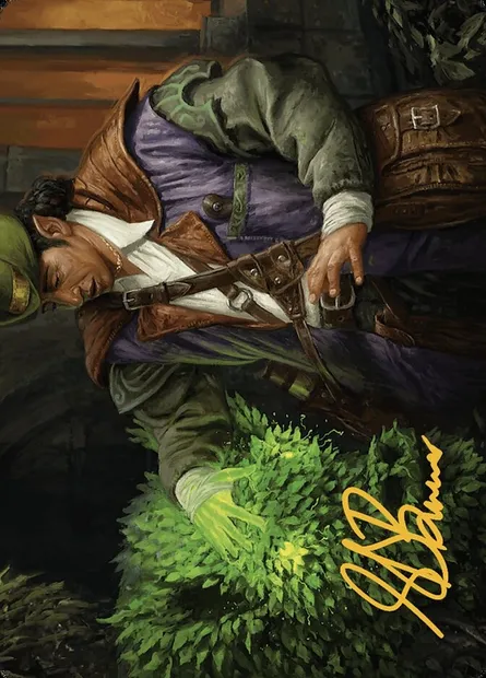 Hedge Whisperer // Hedge Whisperer, Magic card AMKM 14 — Murders at Karlov Manor Art Series set