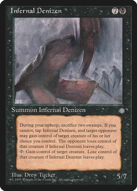 Hôte infernal, carte Magic ICE 136 — extension Ere Glaciaire