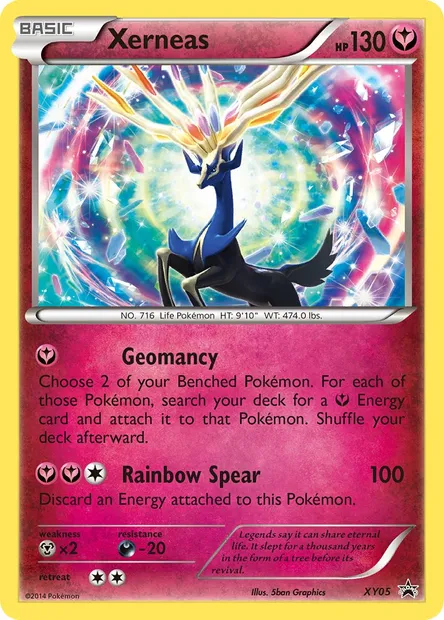 Xerneas, Pokémon card XY 05 — XY Black Star Promos set