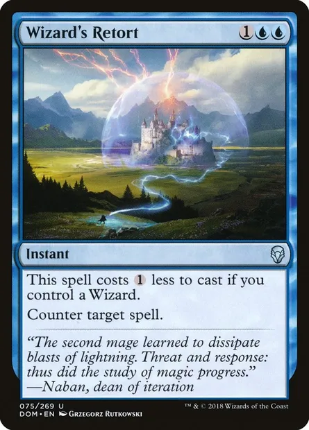 Wizard's Retort, Magic card DOM 75 — Dominaria set