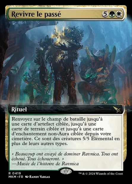 Revivre le passé, carte Magic MKM 419 — extension Murders at Karlov Manor