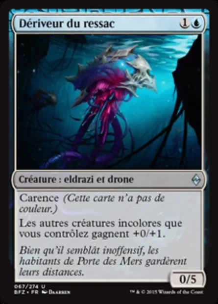 Dériveur du ressac, carte Magic BFZ 67 — extension La bataille de Zendikar