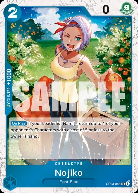 Nojiko, One Piece card OP03-048 — PILLARS OF STRENGTH set
