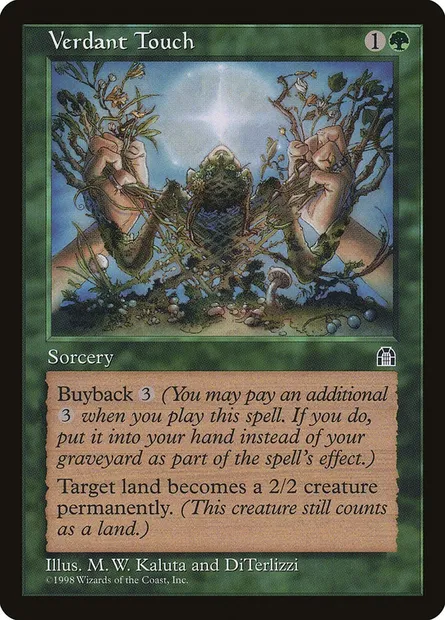Verdant Touch, Magic card STH 123 — Stronghold set