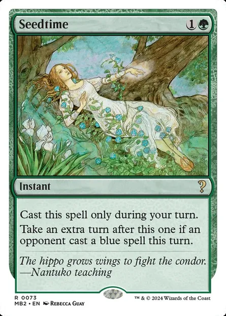 Seedtime, Magic card MB2 73 — Mystery Booster 2 set