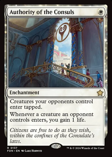 Authority of the Consuls, Magic card FDN 137 — Foundations set