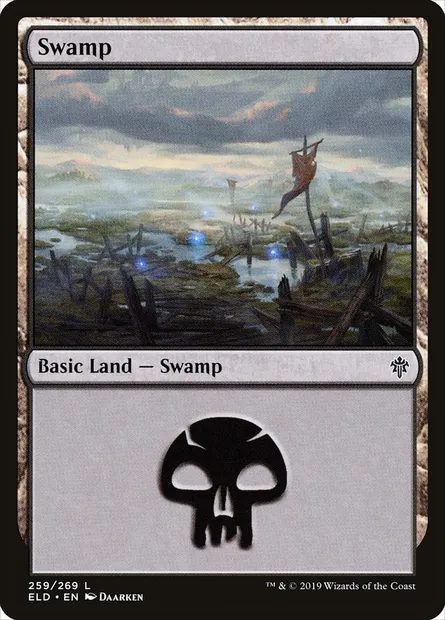 Swamp, Magic card ELD 259 — Throne of Eldraine set
