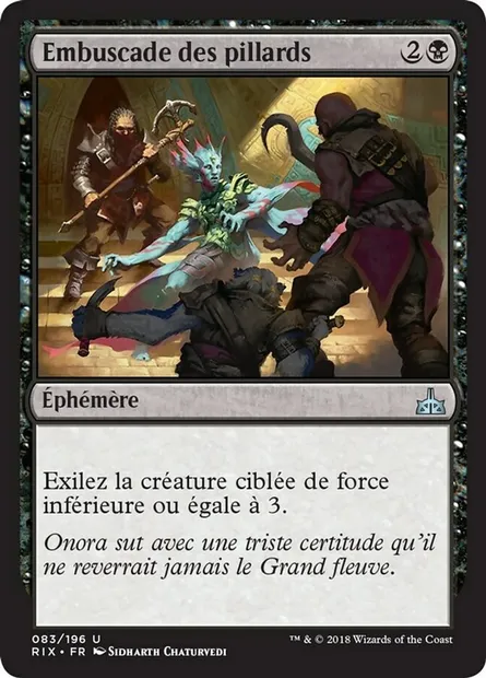 Embuscade des pillards, carte Magic RIX 83 — extension Les combattants d'Ixalan