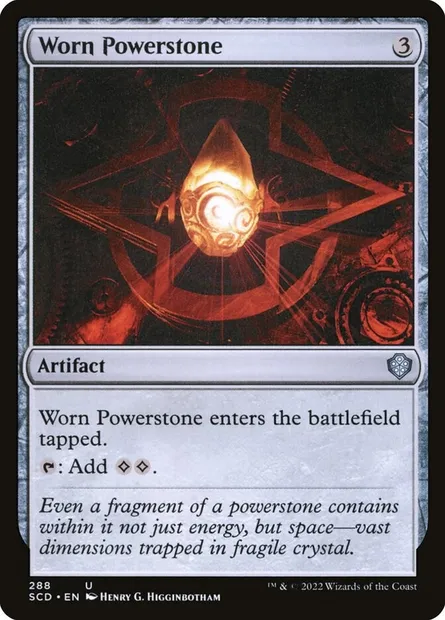 Lithoforce usée, carte Magic SCD 288 — extension Starter Commander Decks