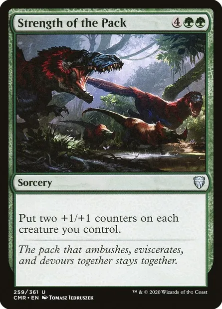 Strength of the Pack, Magic card CMR 259 — Commander Legends set