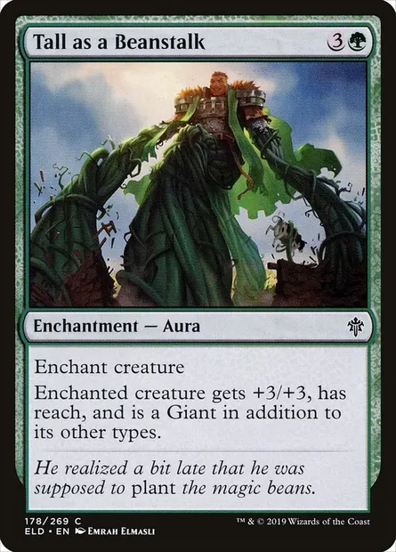 Tall as a Beanstalk, Magic card ELD 178 — Throne of Eldraine set