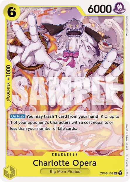 Charlotte Opera, One Piece card OP08-102 — TWO LEGENDS set