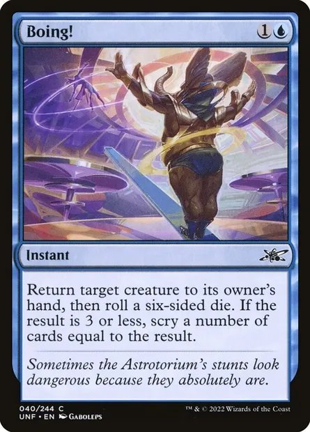 Boing!, Magic card UNF 40 — Unfinity set