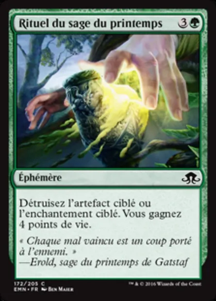 Rituel du sage du printemps, carte Magic EMN 172 — extension La lune hermétique