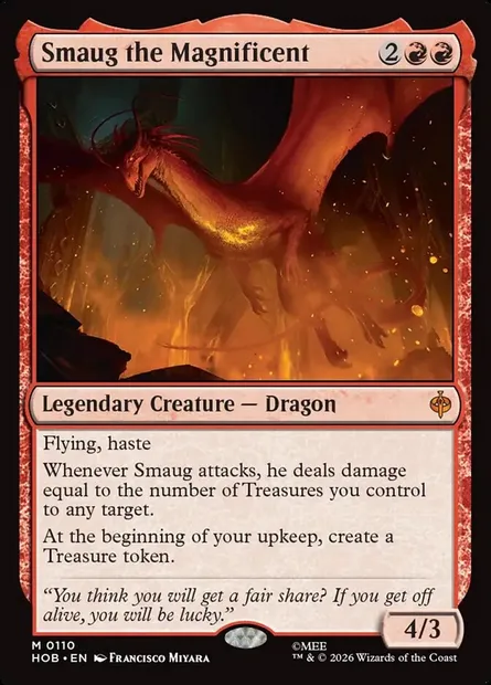 Smaug the Magnificent, Magic card HOB 110 — The Hobbit set