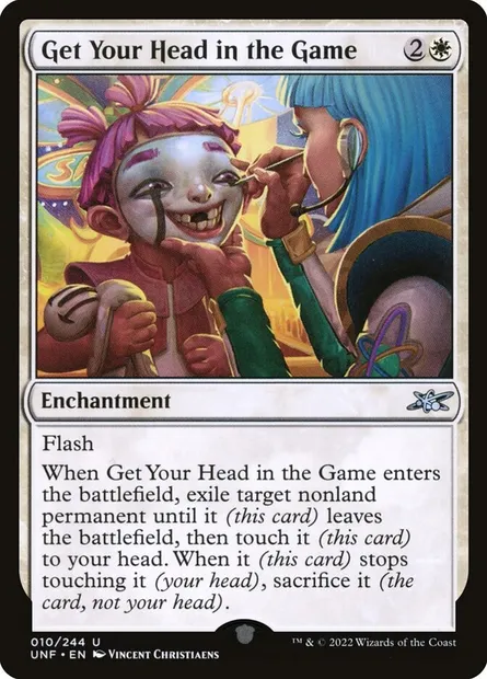 Get Your Head in the Game, carte Magic UNF 10 — extension Unfinity