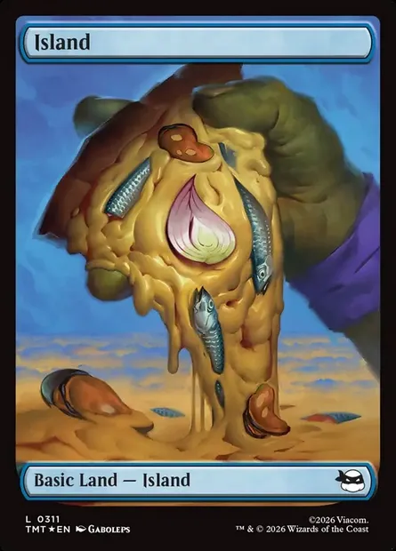 Island, Magic card TMT 311 — Teenage Mutant Ninja Turtles set