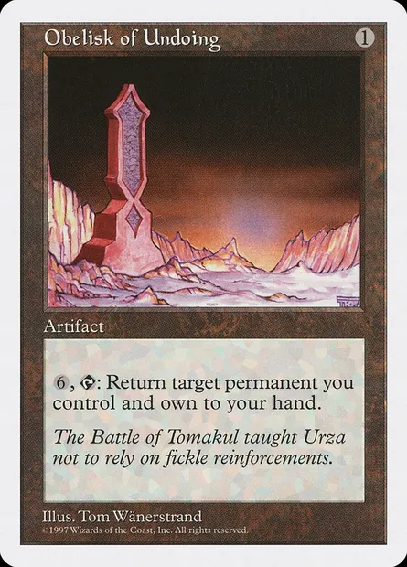 Obélisque d'annulation, carte Magic 5ED 392 — extension Cinquième Edition