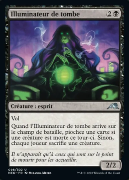 Illuminateur de tombe, carte Magic NEO 98 — extension Kamigawa: La Dynastie Néon