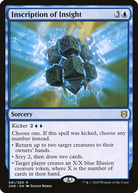 Inscription of Insight, Magic card ZNR 61 — Zendikar Rising set