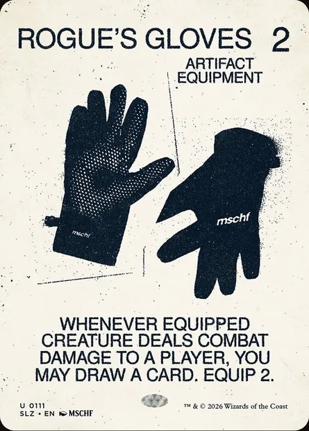 ROGUE'S GLOVES, Magic card SLZ 111 — The Zeta Set set
