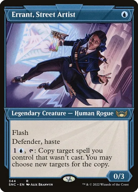Errant, Street Artist, Magic card SNC 344 — Streets of New Capenna set