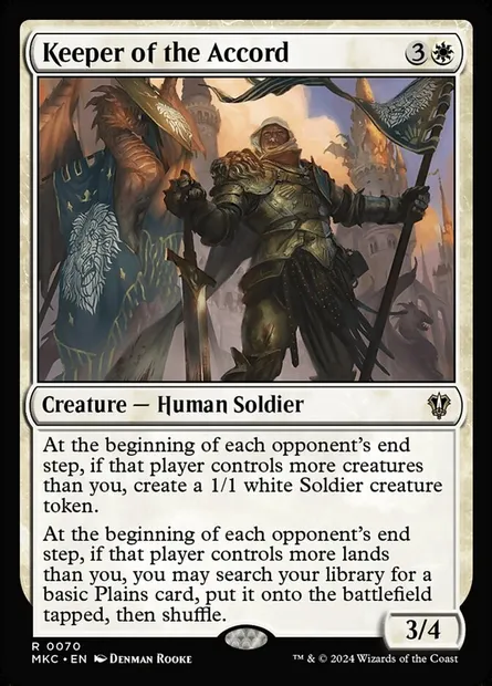 Keeper of the Accord, Magic card MKC 70 — Murders at Karlov Manor Commander set