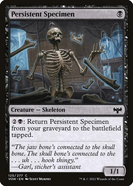 Persistent Specimen, Magic card VOW 125 — Innistrad: Crimson Vow set