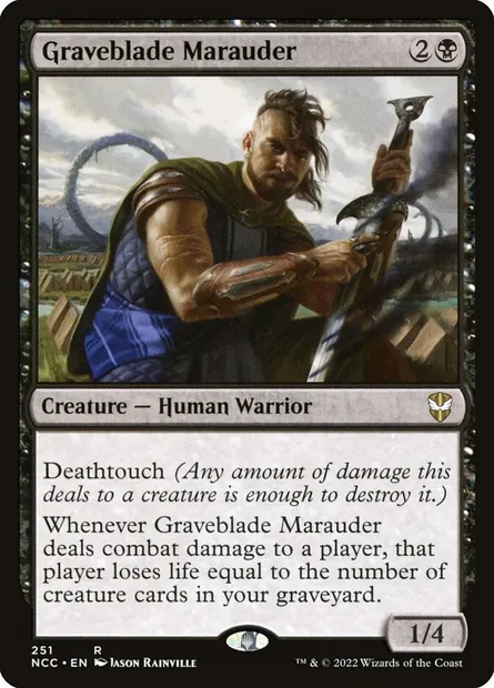 Graveblade Marauder, Magic card NCC 251 — New Capenna Commander set