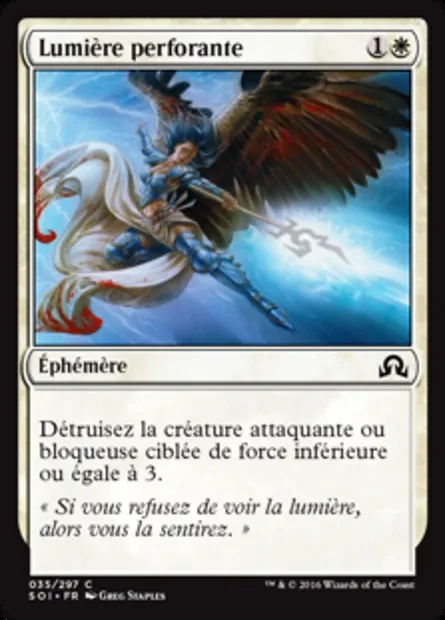 Lumière perforante, carte Magic SOI 35 — extension Ténèbres sur Innistrad