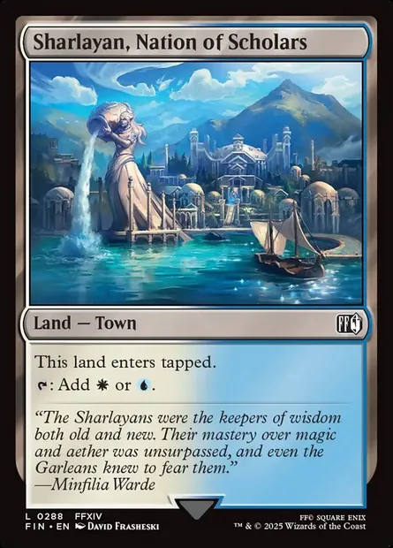 Sharlayan, Nation of Scholars, Magic card FIN 288 — Final Fantasy set