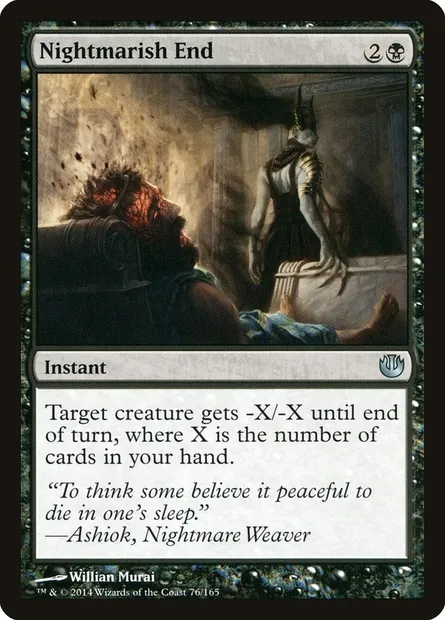 Nightmarish End, Magic card JOU 76 — Journey into Nyx set