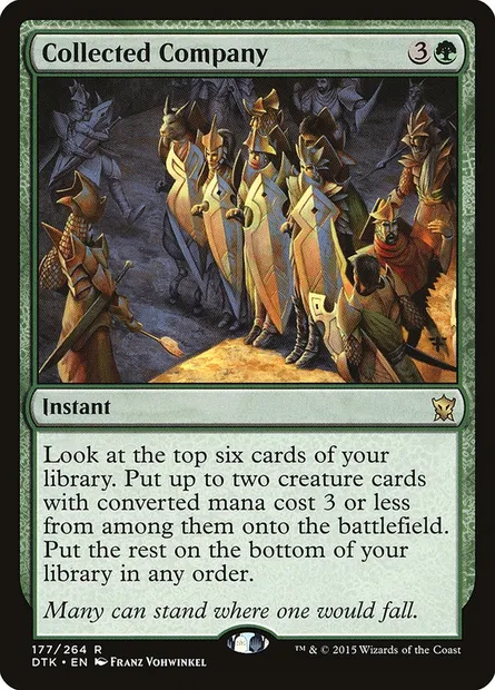 Collected Company, Magic card DTK 177 — Dragons of Tarkir set