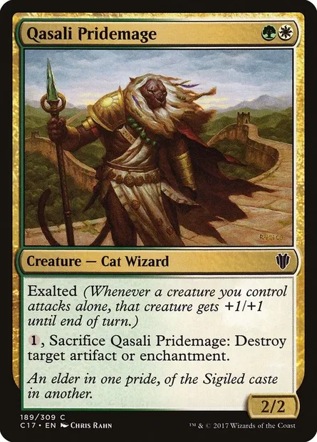 Qasali Pridemage, Magic card C17 189 — Commander 2017 set