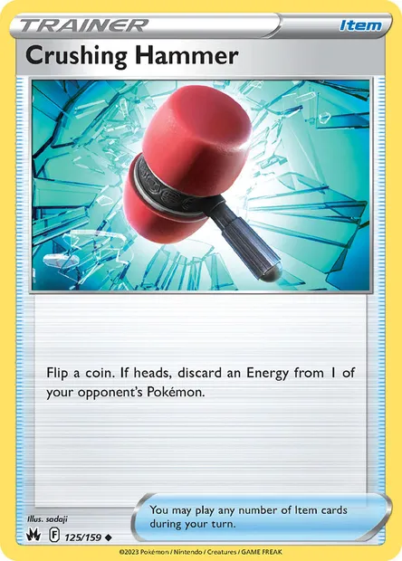 Crushing Hammer, Pokémon card CRZ 125 — Crown Zenith set