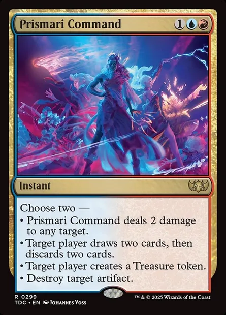 Prismari Command, Magic card TDC 299 — Tarkir: Dragonstorm Commander set