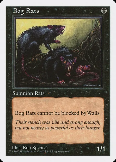 Bog Rats, Magic card 5ED 146 — Fifth Edition set
