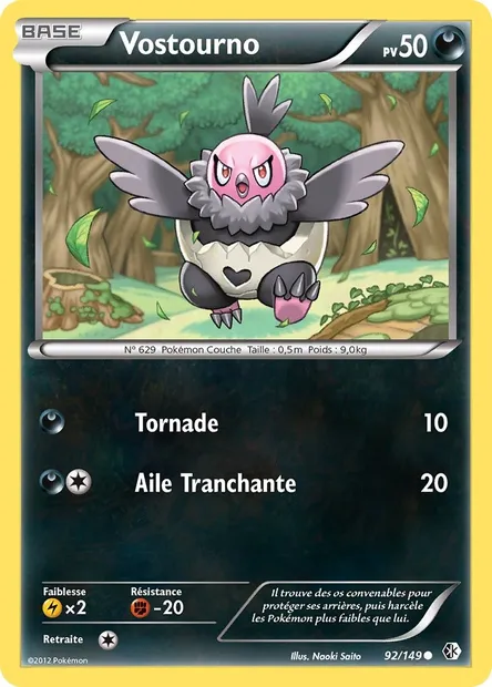 Vostourno, carte Pokémon BCR 92 — extension Frontières Franchies
