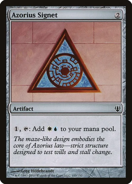 Azorius Signet, Magic card ARC 103 — Archenemy set