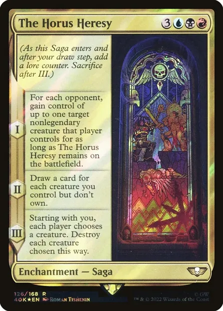 L'Hérésie d'Horus, carte Magic 40K 126★ — extension Warhammer 40,000 Commander