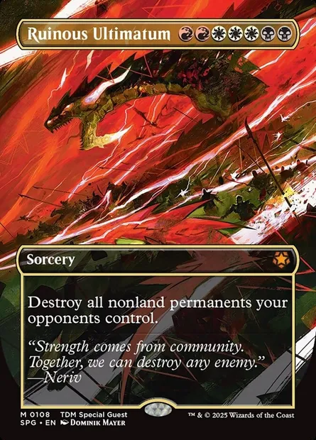 Ruinous Ultimatum, Magic card SPG 108 — Special Guests set